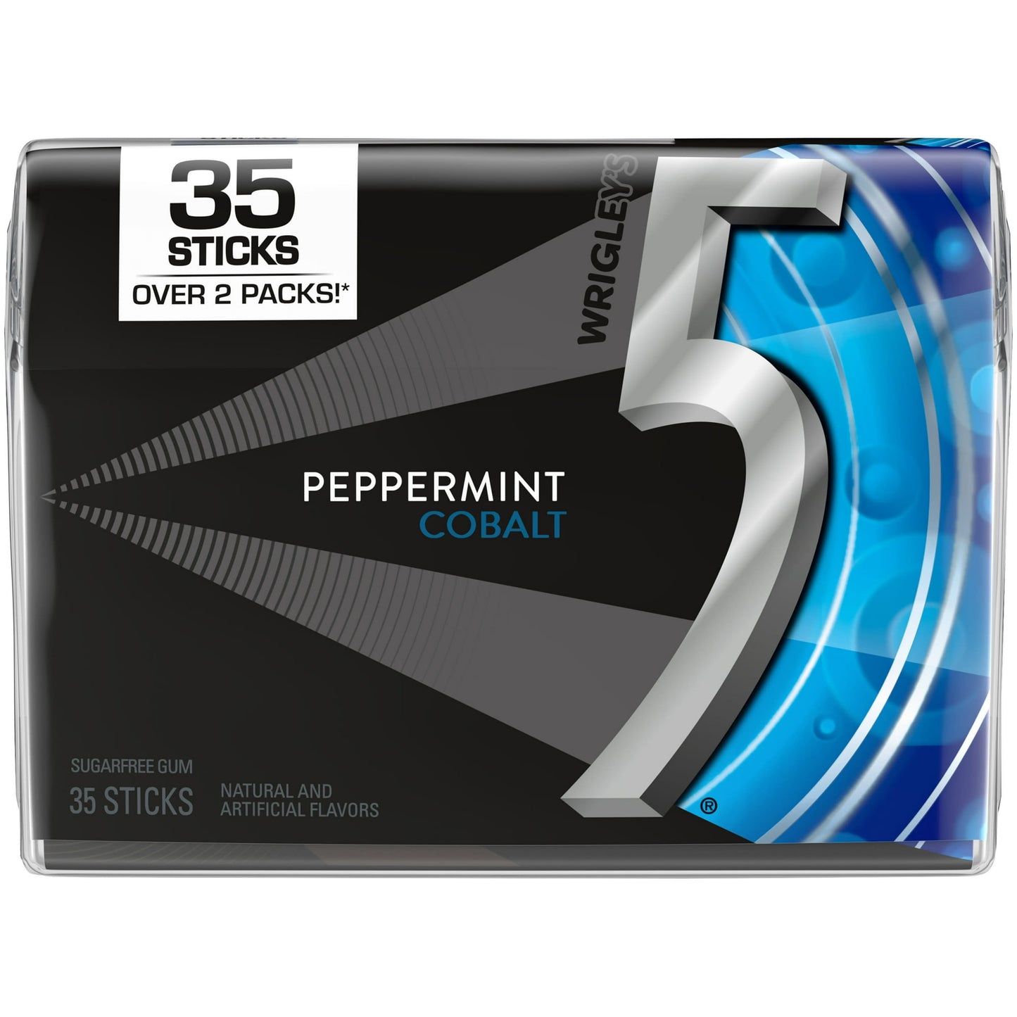 Get incredibly fresh breath whenever you need it with 5 Gum Peppermint Sugarfree Gum. Release a cool burst of refreshing spearmint flavor with every bite. Best of all, this chewing gum has no sugar. Keep a pack in your pocket or your desk so you'll always have breath-freshening flavor on hand. Each 35-piece pack of gum has plenty of invigorating flavor to share with family, friends and coworkers. Feel fresh and confident with a piece of 5 Gum Peppermint Sugarfree Gum for date night and while preparing for p