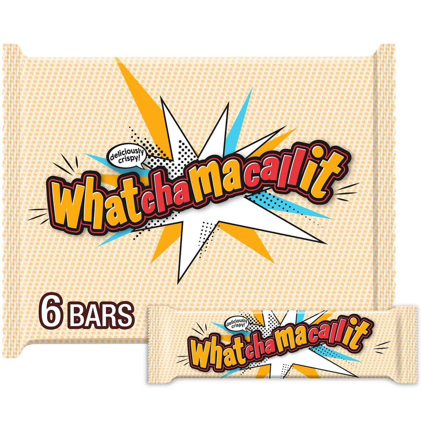 Ready to go on a unique flavor excursion? When your hunger calls for chewy caramel, rich chocolate and peanut flavored crisps, grab a WHATCHAMACALLIT candy bar! It's not your everyday candy bar, so it's great for mixing things up on family movie nights and work lunch breaks. So many rich flavors in one treat make WHATCHAMACALLIT candy bars a satisfying snack and a filling dessert. Plus, this 6-pack makes it even easier to share! Your friends, co-workers and family members are sure to appreciate this excitin