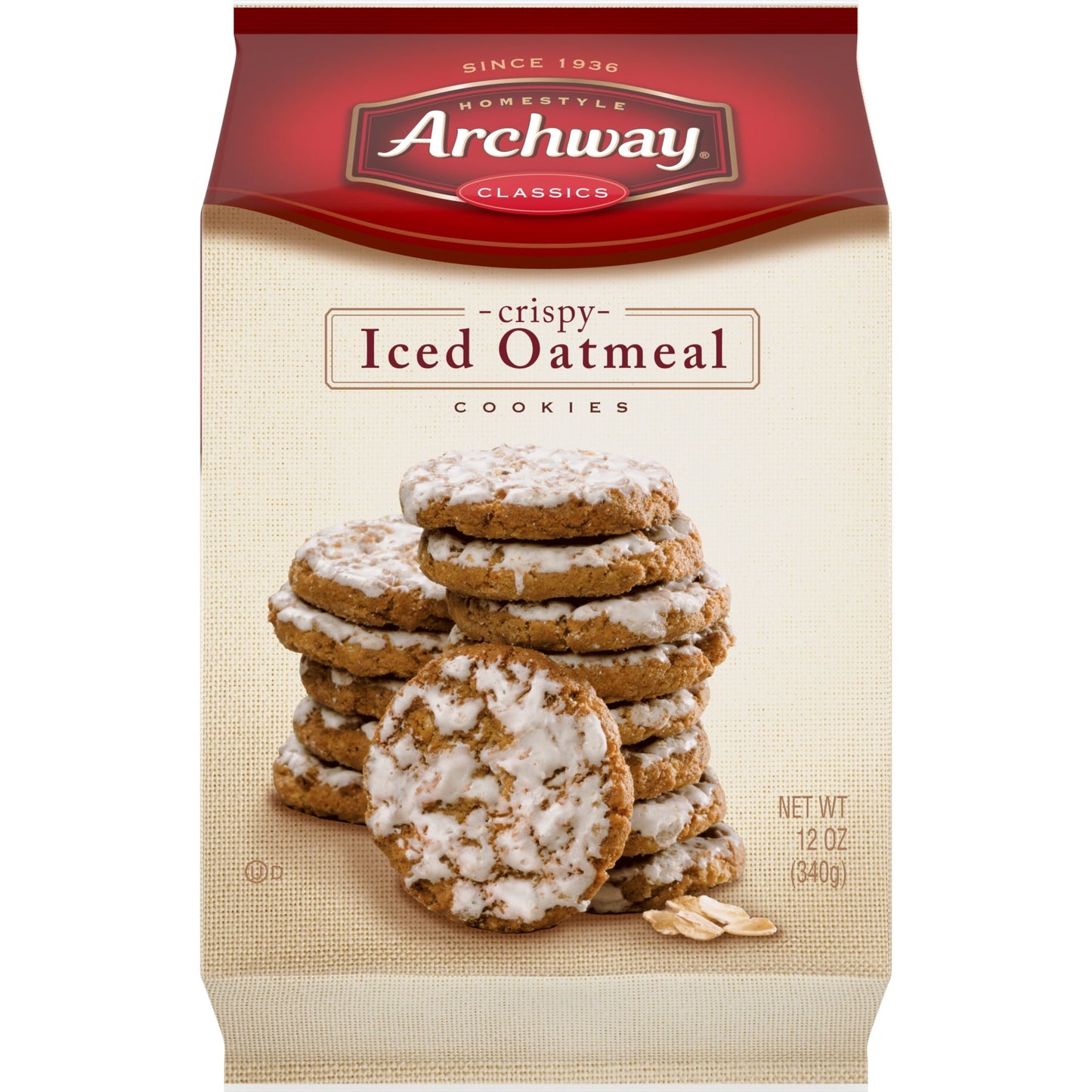 Archway Iced Oatmeal Cookies bring a home-style taste to your cookie jar with delicious flavors of home. These Archway cookies are just the thing for after-school snacks or an after-dinner treat. Since 1936, Archway Cookies have been winning the hearts of cookies lovers. Known for our home-style goodness, we strive to deliver high quality, highly enjoyable cookies with the ability to bring on nostalgic memories every single day. Shelf-stable product.