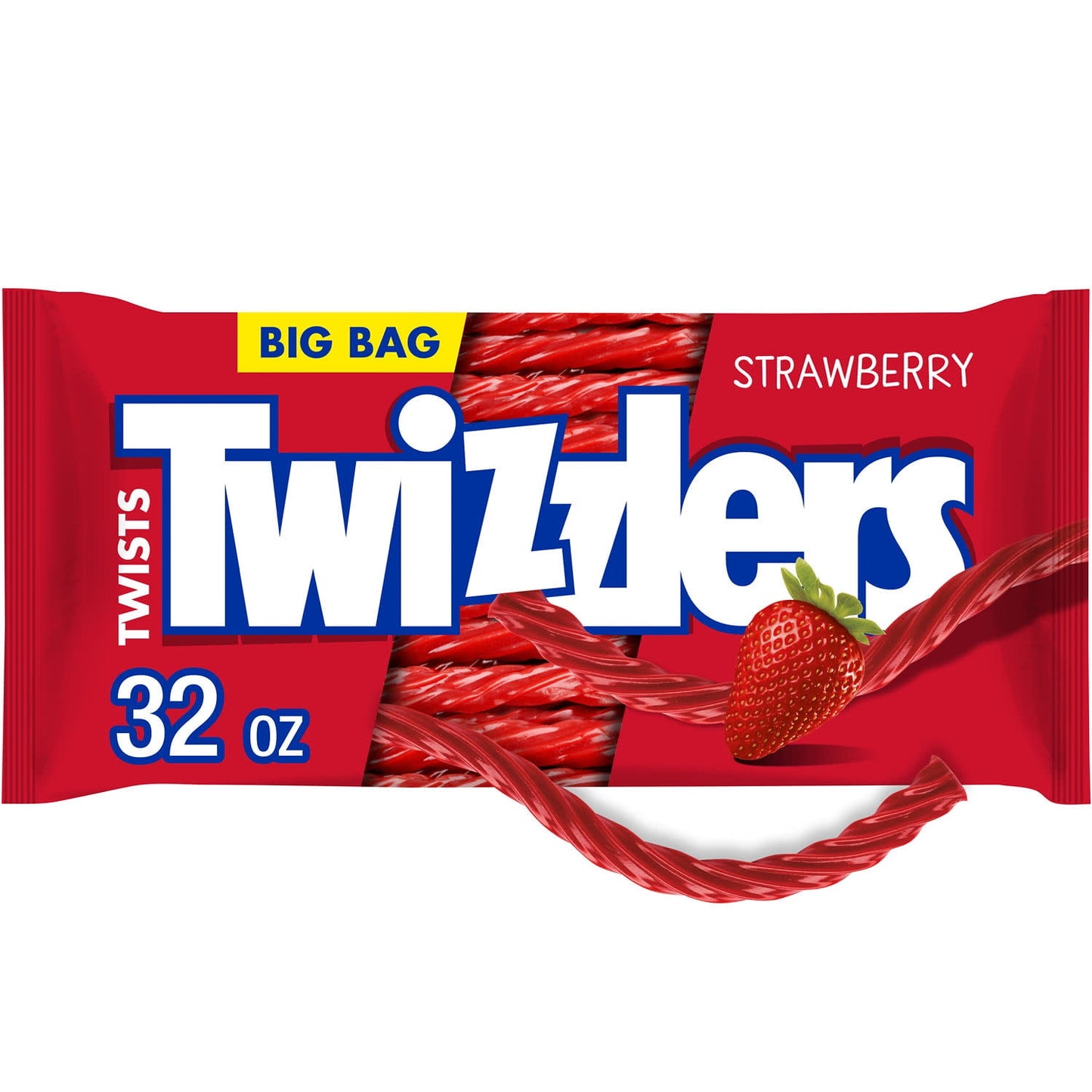 There's no party like a TWIZZLERS candy party! Seriously though, TWIZZLERS Twists strawberry flavored chewy candies are too fun not to enjoy with family and friends at every movie marathon, birthday party and tailgate. With a big bag of strawberry flavored chewy candies ready for action, you'll never find yourself without a delicious shareable snack. Bite both ends of a TWIZZLERS Twists candy off to create a straw, then dip your straw into a cold glass of milk, a steaming hot chocolate or a frothy milkshake