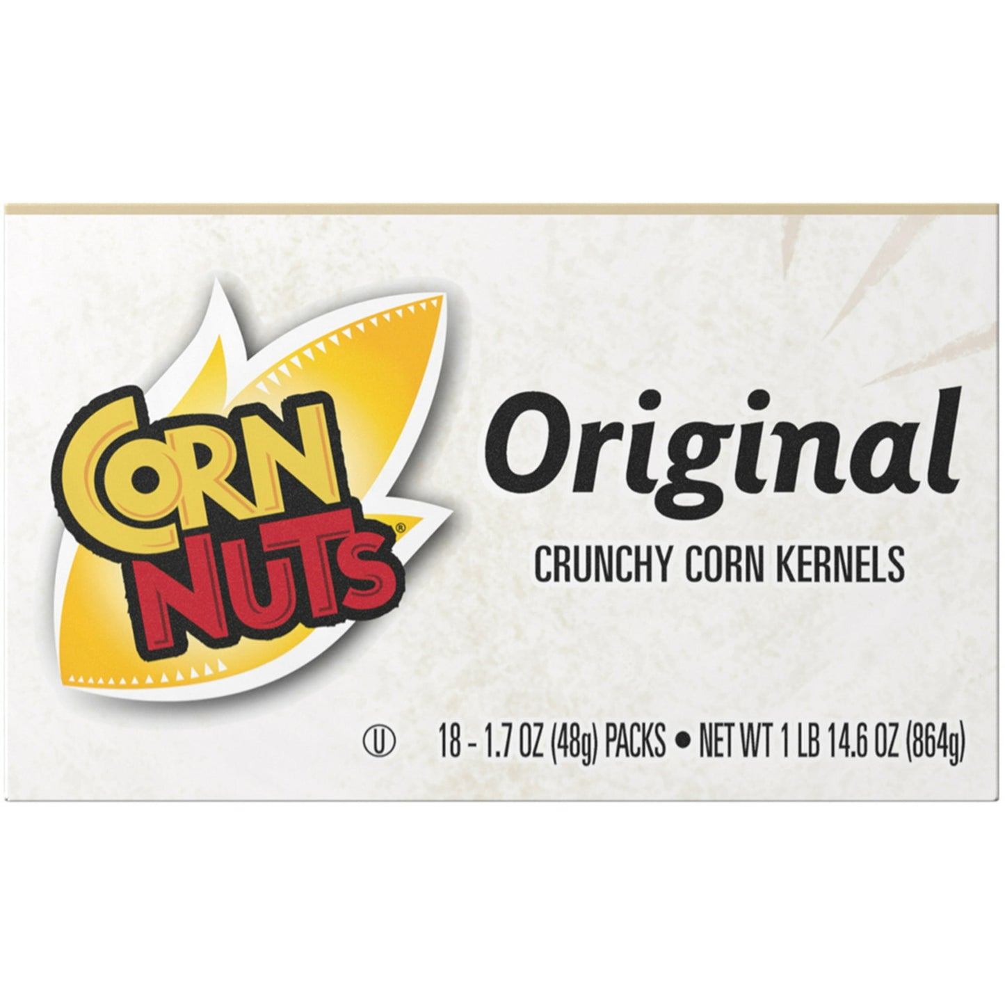 CORN NUTS Original Crunchy Corn Kernels deliver that delicious flavor you love along with the irresistible crunch you can't get enough of. Keep a bag of roasted CORN NUTS Kernels by your side to curb those snack cravings when hanging out and playing video games or share a bowl with family and friends on movie night. An ideal party or mid-afternoon snack; these CORN NUTS Kernels pair perfectly with your favorite soda and are a flavorful alternative to chips or crackers. CORN NUTS Original Crunchy Corn Kernel