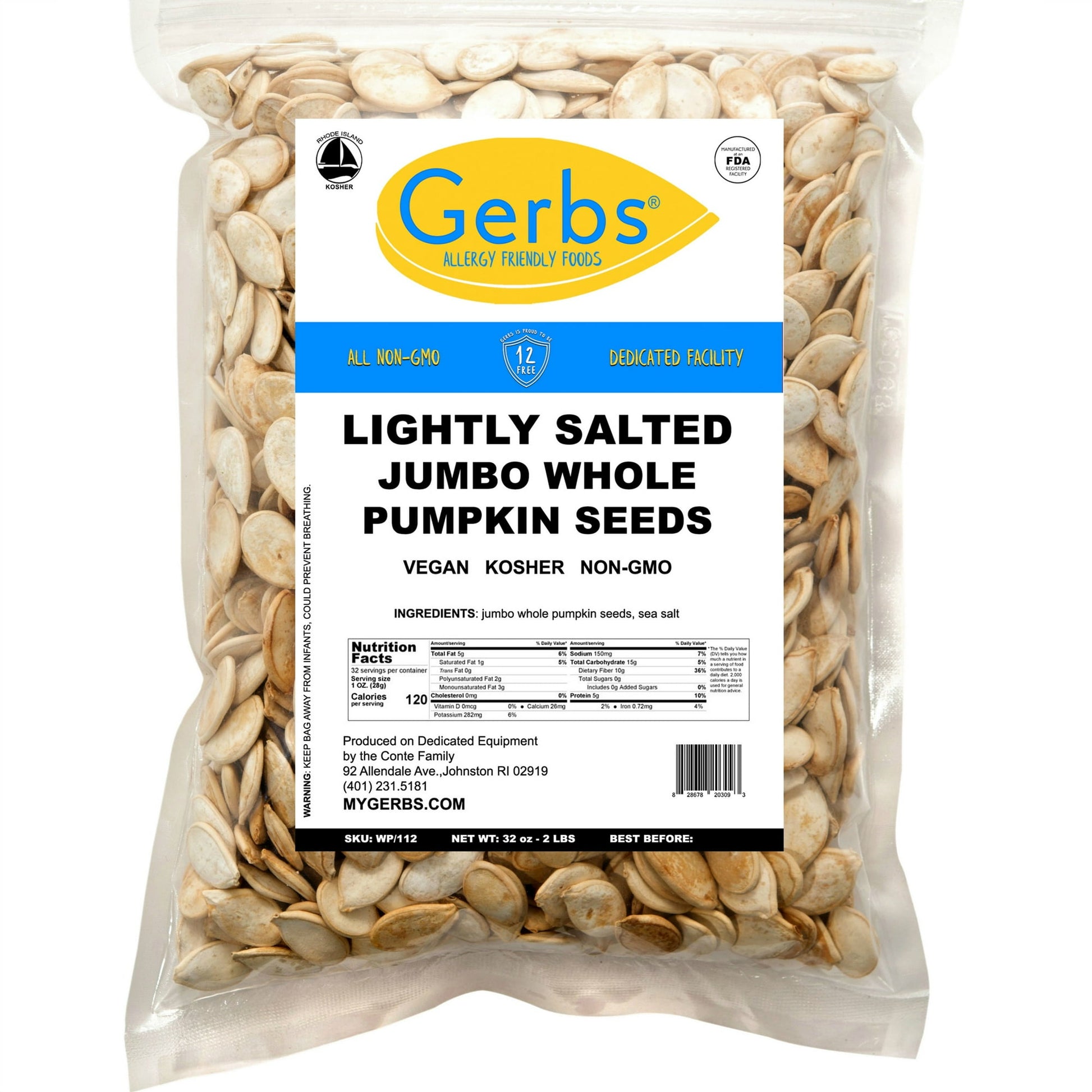 SUPER CRUNCHY SNACKIN? POWER & NUTRITION. The ultimate portable snack! Naturally gluten-free, non-GMO Pumpkin Seeds in their shells. They contain all essential amino acids, making them a complete protein source. Pumpkin Seeds also contain plant compounds known as phytosterols and free-radical scavenging antioxidants, which can boost your health.