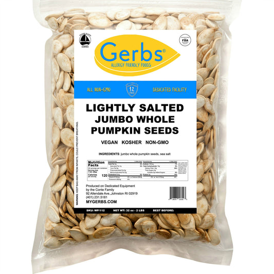 SUPER CRUNCHY SNACKIN? POWER & NUTRITION. The ultimate portable snack! Naturally gluten-free, non-GMO Pumpkin Seeds in their shells. They contain all essential amino acids, making them a complete protein source. Pumpkin Seeds also contain plant compounds known as phytosterols and free-radical scavenging antioxidants, which can boost your health.