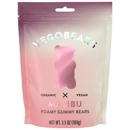 Welcome to heaven! Try the Candy People Vego Bears Malibu Gummy Bears in a 3.5 oz bag and you will experience pure bliss. With the amazing taste of real fruits and berries, these plant-based gummies prove that you don’t need gelatin to make a great-tasting gummy bear. Once you have had one you won’t be able to stop! Made with pectin instead of gelatin, these sweets encapsulate that legendary texture of chewy gummy bears, with none of the bad bits. And, with ingredients sourced from organic farms and no arti