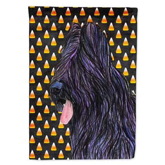 Carolines Treasures SS4283-FLAG-PARENT Briard Candy Corn Halloween Portrait Flag multicolor This design is available in both the garden size (small) and the house size (large).