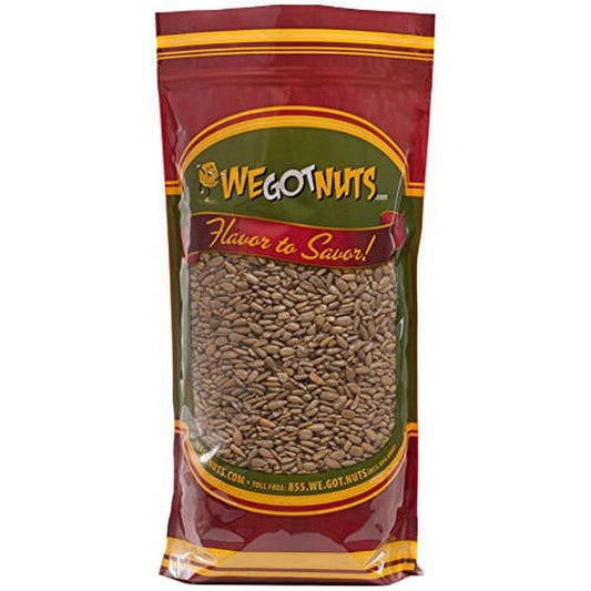 Savor the wholesome goodness of We Got Nuts Sunflower Seeds, a great snack for any occasion. These sunflower seeds are shelled, making them easy to enjoy without any mess, whether you're setting out a bowl for guests or grabbing a handful for yourself. With their satisfying crunch, our unsalted sunflower seeds offer a delicious way to curb cravings between meals. Enjoy our all-natural, roasted sunflower seeds as a nutritious snack packed with flavor. Our unsalted sunflower seeds are ideal for adding to reci