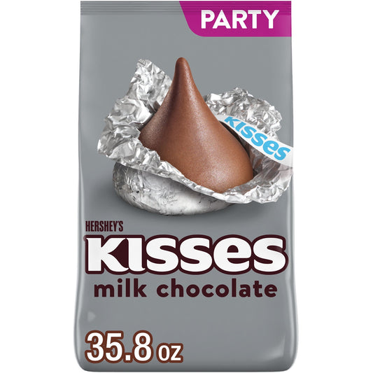 Need to make sure the whole family is happy with the snack selection? Looking to give your employees a midday treat they actually enjoy? Whatever the case, HERSHEY'S KISSES individually wrapped candy pieces have you covered. These milk chocolate candy classics make the perfect creamy treat throughout the day. Try some of these chocolates in a new dessert recipe or on top of your favorite cookie and cake treats for an extra bite of bliss your loved ones won't want to miss.