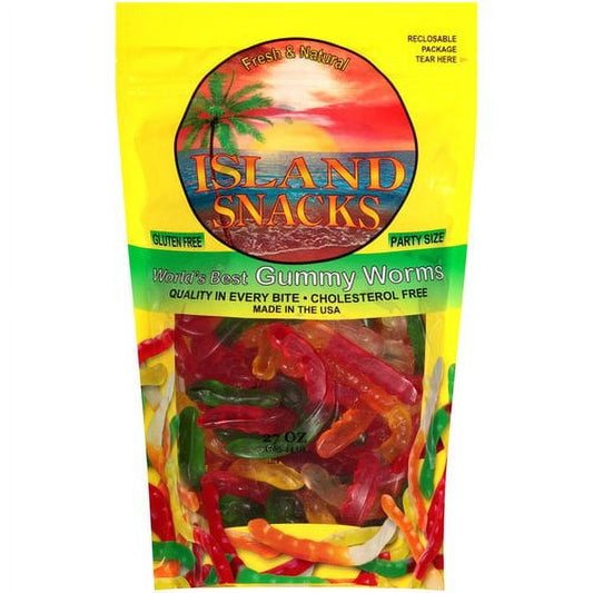 Island Snacks World's Best Gummy Worms Candy, 27 Oz.