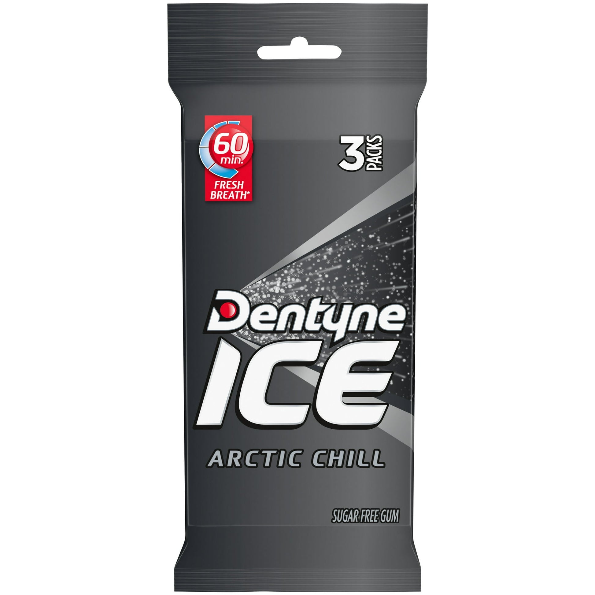 Dentyne Ice Arctic Chill Sugar Free Gum quickly freshens your breath for up to 60 minutes, including 20 minutes of chew time. These small cubes of sugar free chewing gum have 35% fewer calories than sugared gum and are just the right size for a quick refresher after a meal or before an important meeting. Bold, icy Arctic Chill flavor lifts your mood and leaves your mouth feeling crisp and cool. Keep this sugarless gum in your purse, briefcase, or desk to keep your breath fresh at work or on the go. Individu