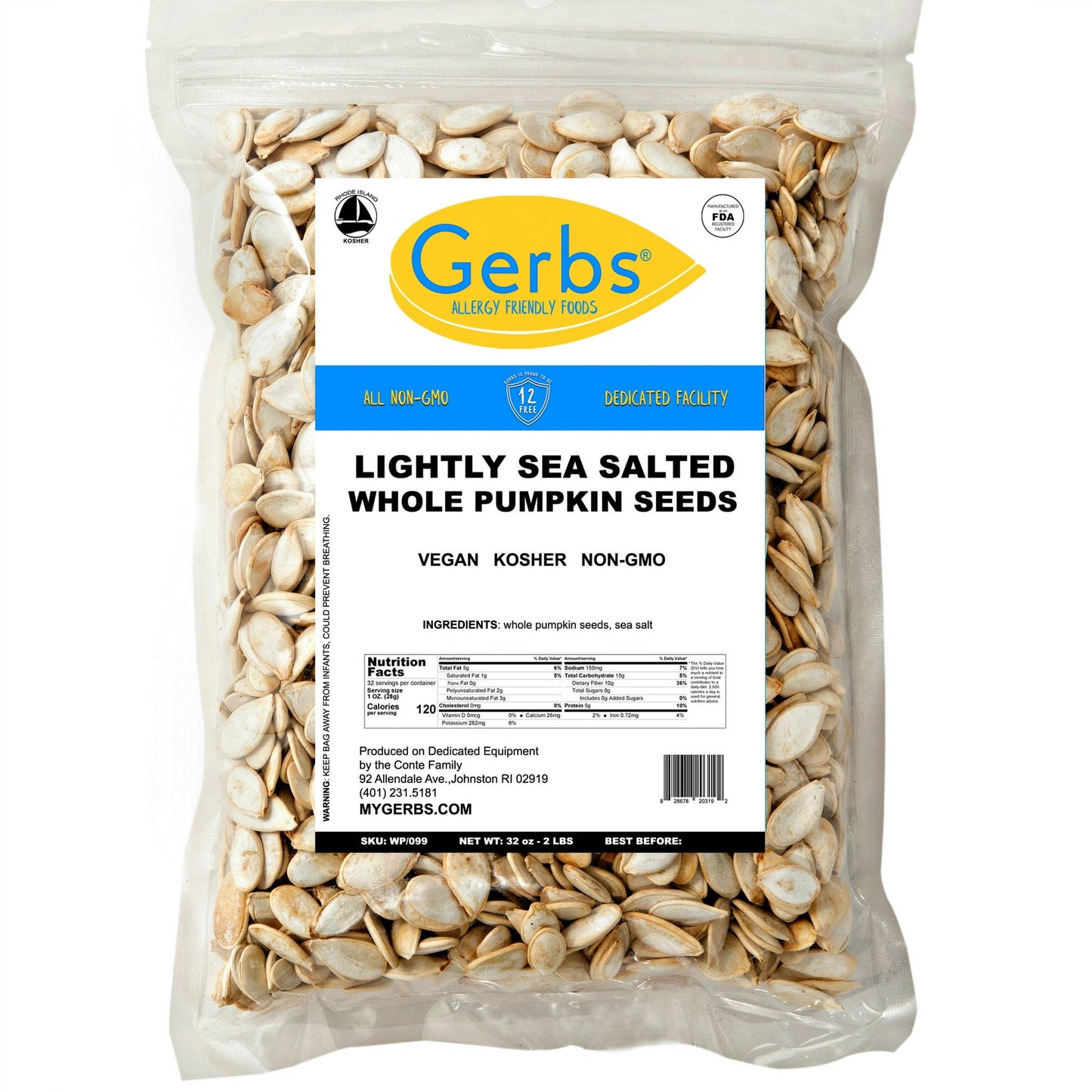 SUPER CRUNCHY SNACKIN? POWER & NUTRITION. The ultimate portable snack! Naturally gluten-free, non-GMO Pumpkin Seeds in their shells. They contain all essential amino acids, making them a complete protein source. Pumpkin Seeds also contain plant compounds known as phytosterols and free-radical scavenging antioxidants, which can boost your health.