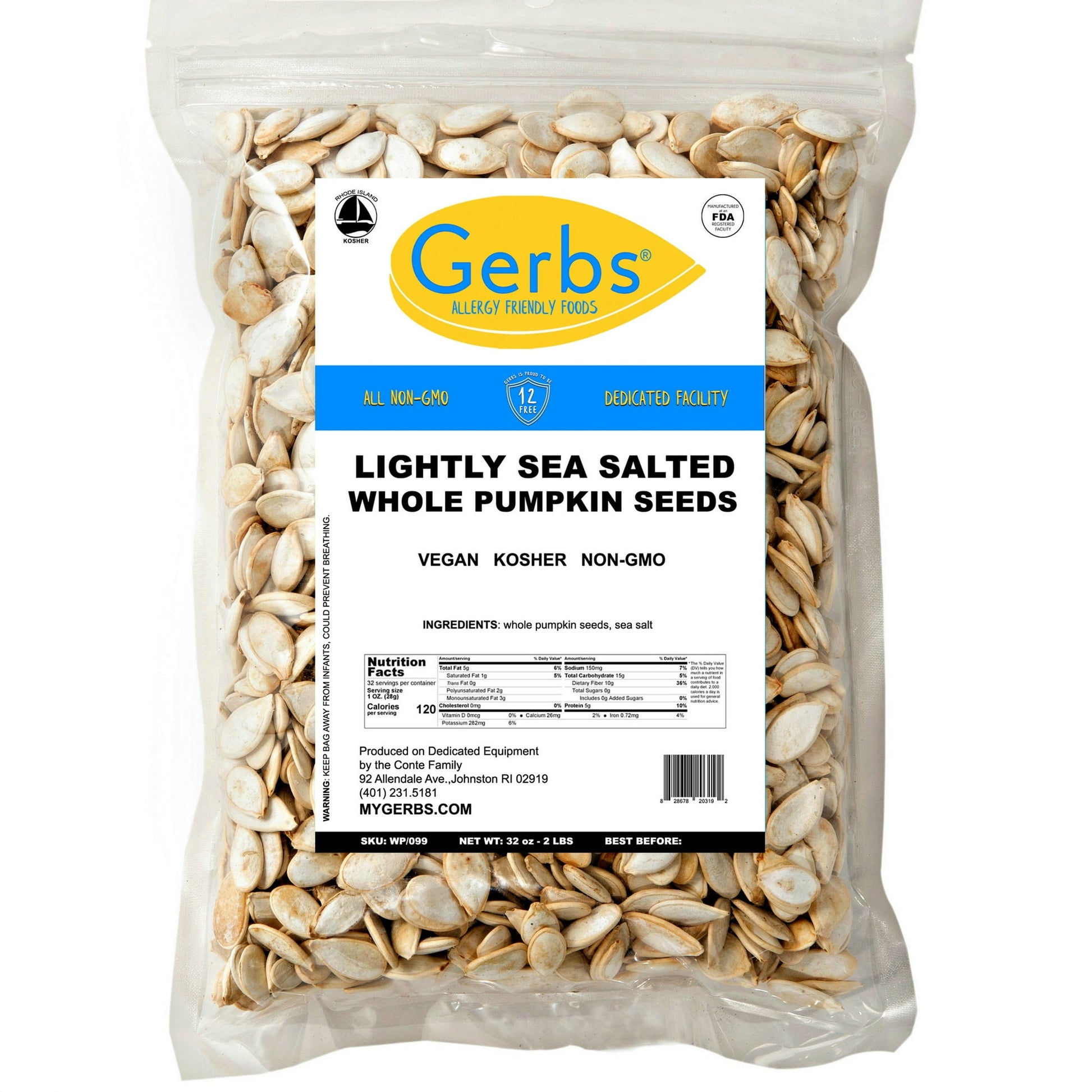 SUPER CRUNCHY SNACKIN? POWER & NUTRITION. The ultimate portable snack! Naturally gluten-free, non-GMO Pumpkin Seeds in their shells. They contain all essential amino acids, making them a complete protein source. Pumpkin Seeds also contain plant compounds known as phytosterols and free-radical scavenging antioxidants, which can boost your health.