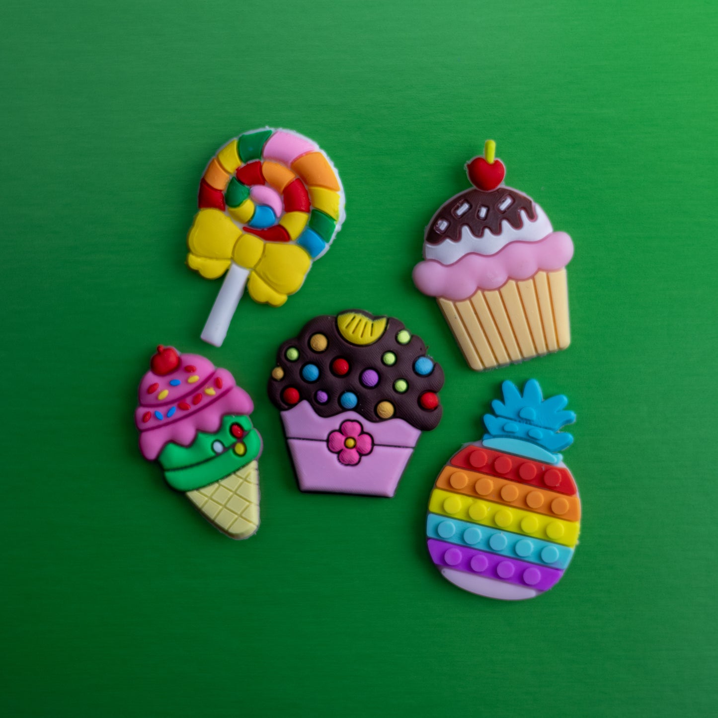 Super Sweet Candy, 3D Fridge Magnets (5 Pieces Set)