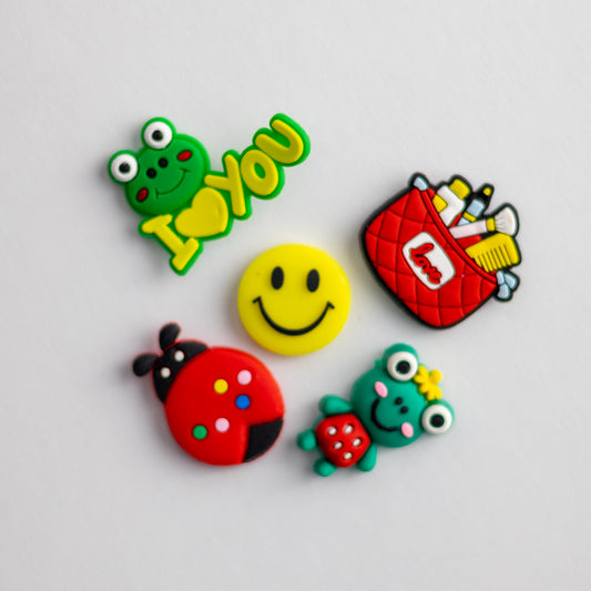 Cute I Love You Frog, 3D Fridge Magnets (5 Pieces Set)