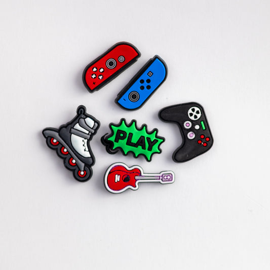 Gamer Addicted, 3D Fridge Magnets (6 Pieces Set)