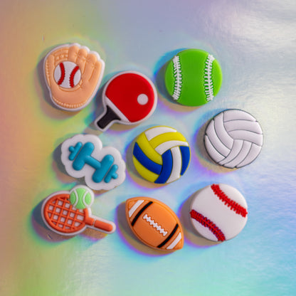 Sports Addicted, 3D Fridge Magnets (9 Pieces Set)