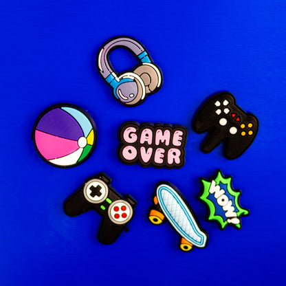 Game Over, Games Addict, 3D Fridge Magnets (5 Pieces Set)