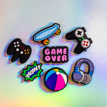 Game Over, Games Addict, 3D Fridge Magnets (5 Pieces Set)