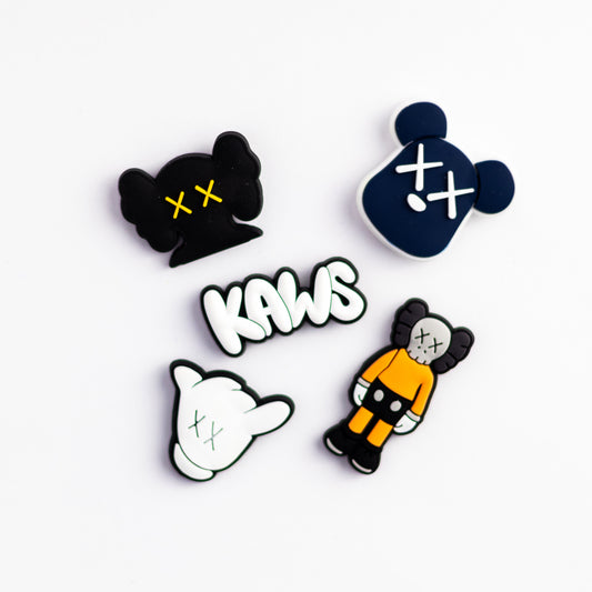 Kaws Art Hang loose Hand sign, 3D Fridge Magnets (5 Pieces Set)