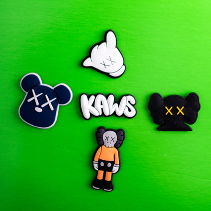 Kaws Art Hang loose Hand sign, 3D Fridge Magnets (5 Pieces Set)