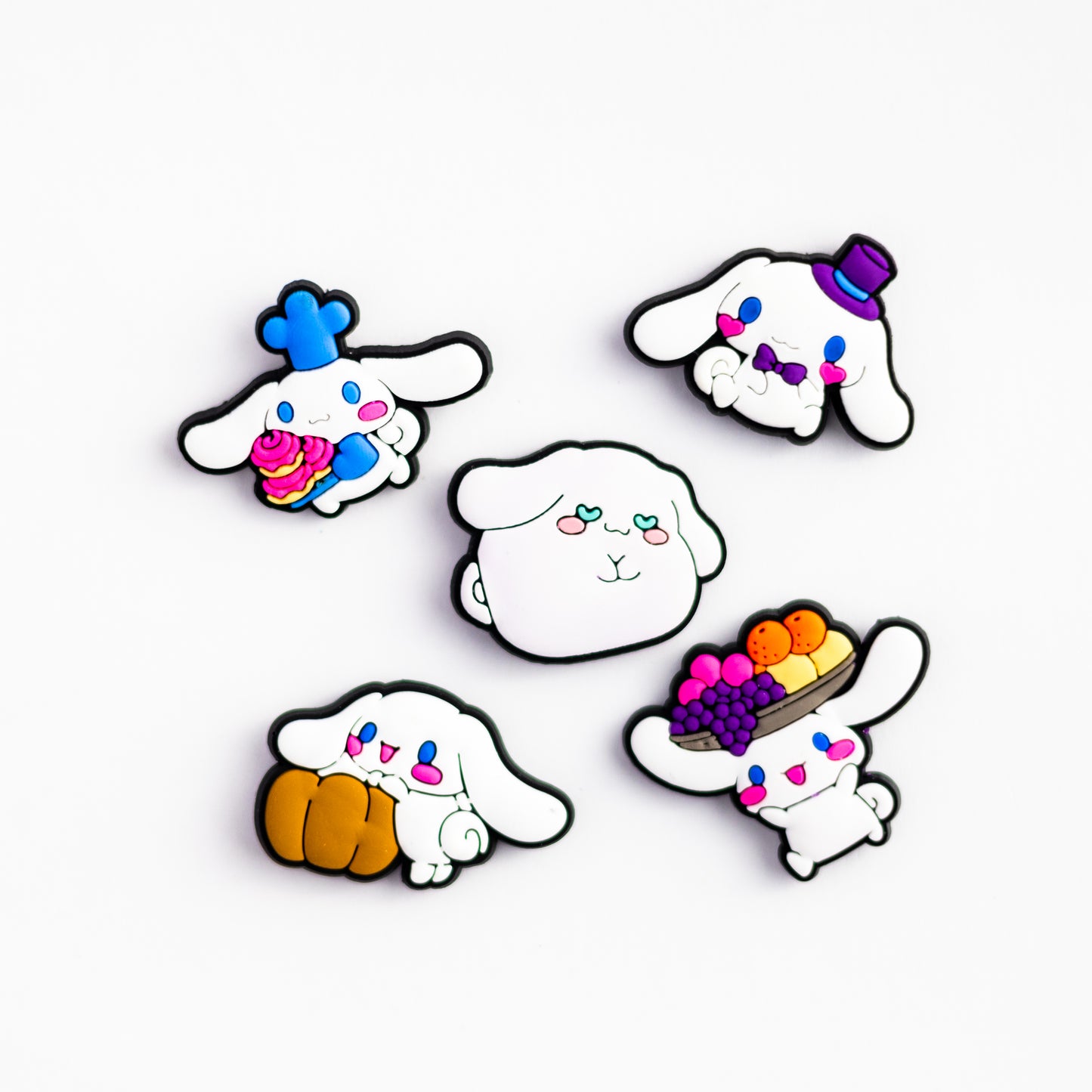 Sanrio Cinnamoroll, Fruits, 3D Fridge Magnets (5 Pieces Set)