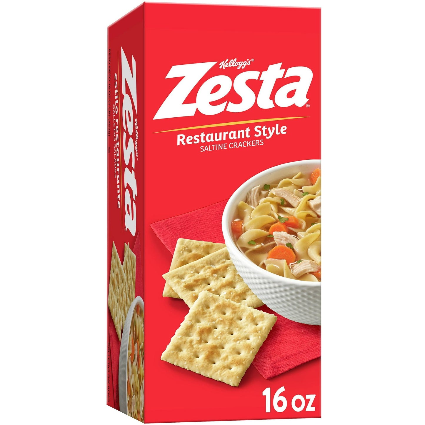 Crispy, crunchy, and a little bit toasty, Zesta saltine crackers are made with our tried-and-true classic recipe of enriched wheat flour, baking soda, and yeast. These restaurant-style saltine crackers have a distinctively crunchy and crisp texture. Ideal for snacking, these perfectly crisp crackers go great with soups and salads, savory spreads, dips, meats, and cheeses; They're a must-have for comfort foods like soups and chili. So go ahead crumble them up or take a bite, savor every mouthful of the class