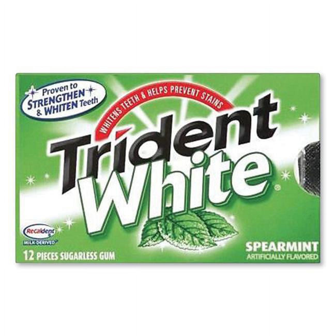 Sugar-Free Gum, White Spearmint, 16 Sticks/Pack, 9 Packs/Box, When you're on the go, keep a pack of gum that Cleans & Protects Teeth. Delicious, ADA Accepted chewing gum promotes oral hygiene. Long-lasting flavor keeps your breath fresh. Sugar-free. Features This item cannot be returned; however, damaged or defective items may be replaced or credited 9 Pack per BoxSpecifications: Food Type: Gum Flavor: White Spearmint Sugar Free: Yes Special Features: White Spearmint Country of Origin: USA Dimension: 3.50 x