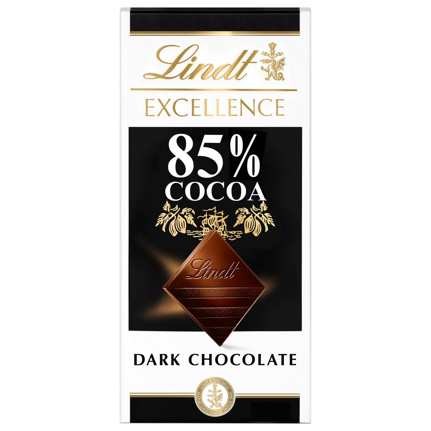 Dive into the refined richness of a Lindt EXCELLENCE 85% Cocoa Dark Chocolate Bar with all your senses. This full-bodied dark chocolate bar features a deep, dark color and attractive aroma with well-balanced cocoa notes that are robust, but not too intense, with an exceptionally silky feel. The sophisticated flavors in this dark chocolate candy bar make this gourmet chocolate the perfect pairing with cabernet sauvignon. Give a dark chocolate candy bar to your favorite chocolate connoisseur, or use them as b