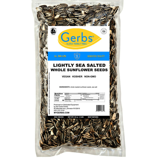 Nutritional Value Gerbs Whole Sunflower Seeds (in shell): Our fresh, delicious and crunchy sunflower seeds are incredible sources of health benefiting nutrients, minerals, antioxidants and vitamins. Much of their calories come from fatty acids. The seeds are especially rich in poly-unsaturated fatty acid linoleic acid, which comprise more 50% fatty acids in them. They are also good in mono-unsaturated oleic acid that helps lower LDL or ?bad cholesterol? and increases HDL or ?good-cholesterol? in the blood. 