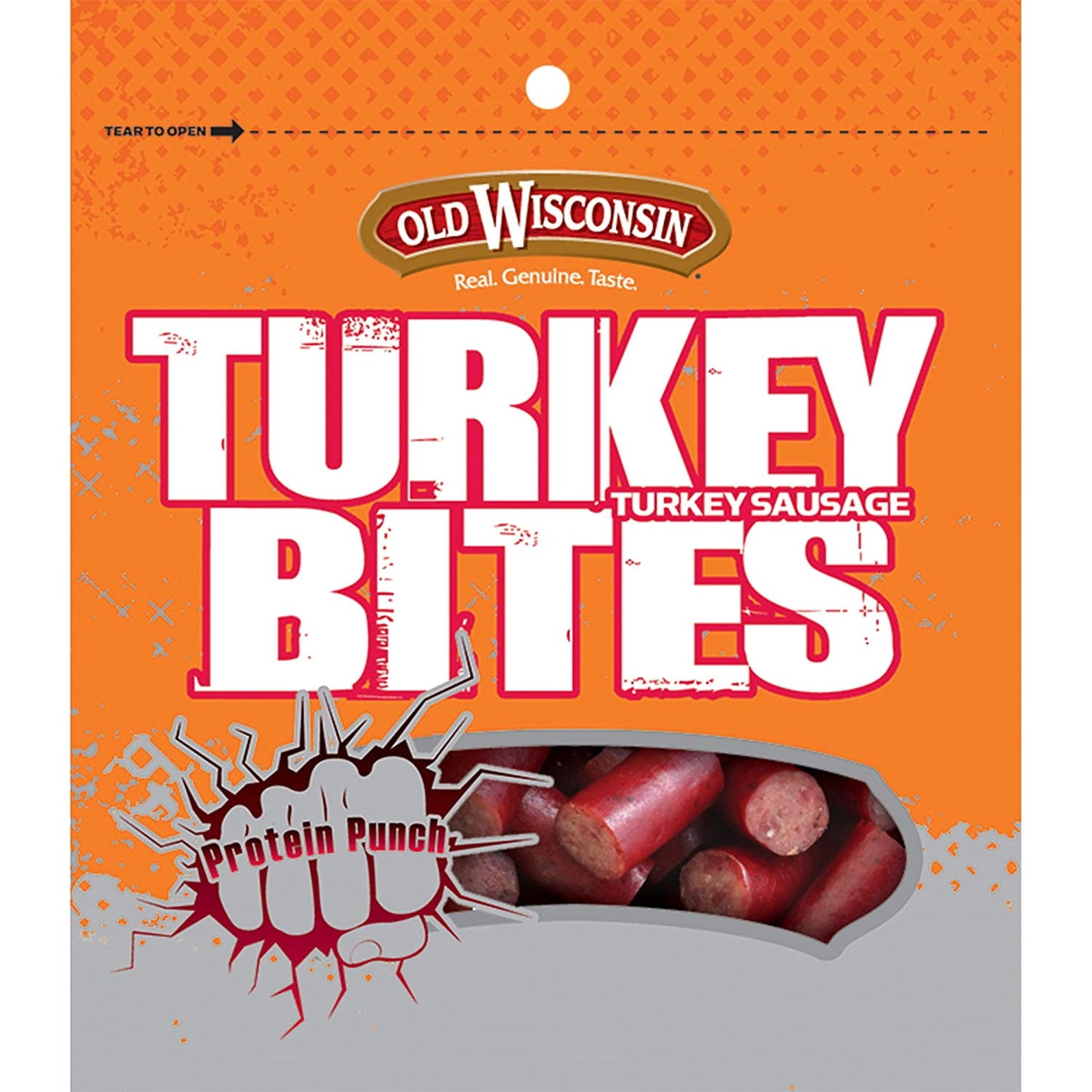 Old Wisconsin Turkey Snack Bites 4oz are made for people looking for a healthier way to snack. These bite-sized delights have the same smokey, spicy flavor you love from Old Wisconsin, but with less fat, fewer calories, and more protein. Our delicious bites are changing the way people think about snacking! Gluten-free and with zero added MSG, our Turkey Snack Bites are a favorite of healthier snack fans everywhere. At home or on the go, they're a perfect protein-packed pick for satisfying hunger cravings. A