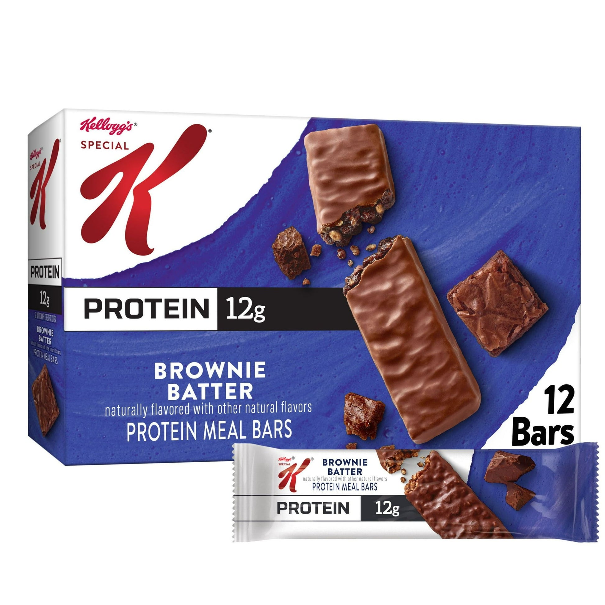 Feed your get-up-and-go with indulgent ingredients that energize and fill you up. Chocolatey deliciousness outside and inside help satisfy the tasty way. Made with real chocolate, each bar has 12g protein (22% daily value), 7g fiber and six essential vitamins and minerals (see nutrition info for fat and saturated fat content). These bars are a great part of any balanced diet; Inspired by your non-stop life, individually wrapped Special K Protein Meal Bars are easy to stash in your work desk, tote, yoga bag,