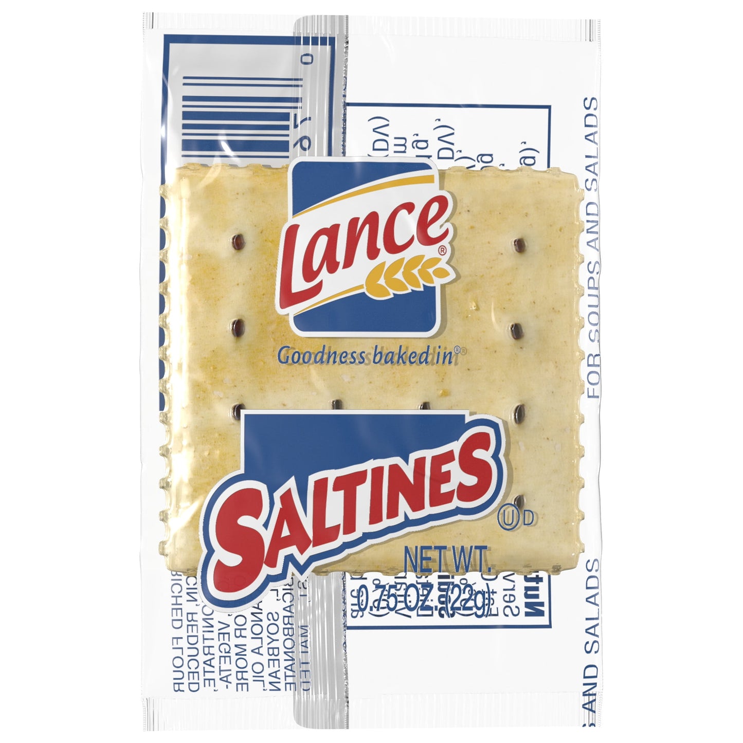 Pre-packaged, single serve saltines perfect for foodservice operators looking to satisfy patrons with the Lance brand they trust.