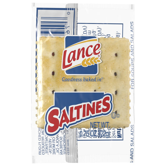 Pre-packaged, single serve saltines perfect for foodservice operators looking to satisfy patrons with the Lance brand they trust.