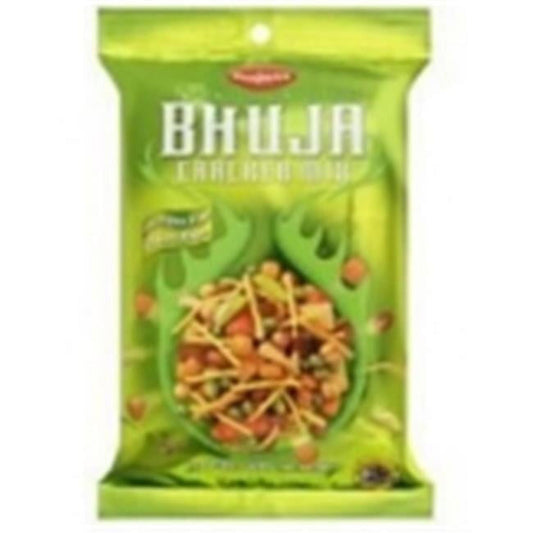 A crispy-crunchy blend of bold snack nibbles with exotic rice crackers, multigrain noodles, green peas, peanuts, chickpeas and sultanas.