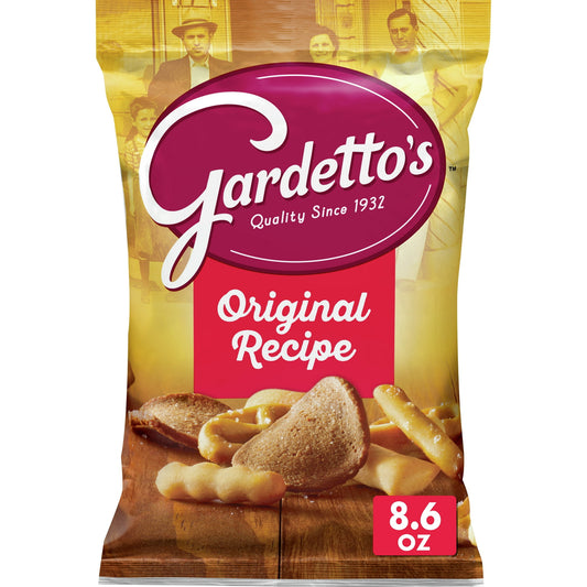 Gardettoâs â the pretzels, the rye crackers, the breadsticks, the secret spices. You know them, you love to crunch them, but did you know Gardettoâs started as a family bakery? Based on an authentic family recipe. Yes, it was the Gardetto family that founded a Wisconsin bakery â and later created a snack mix with their own blend of seasonings. The irresistible big, bold taste.