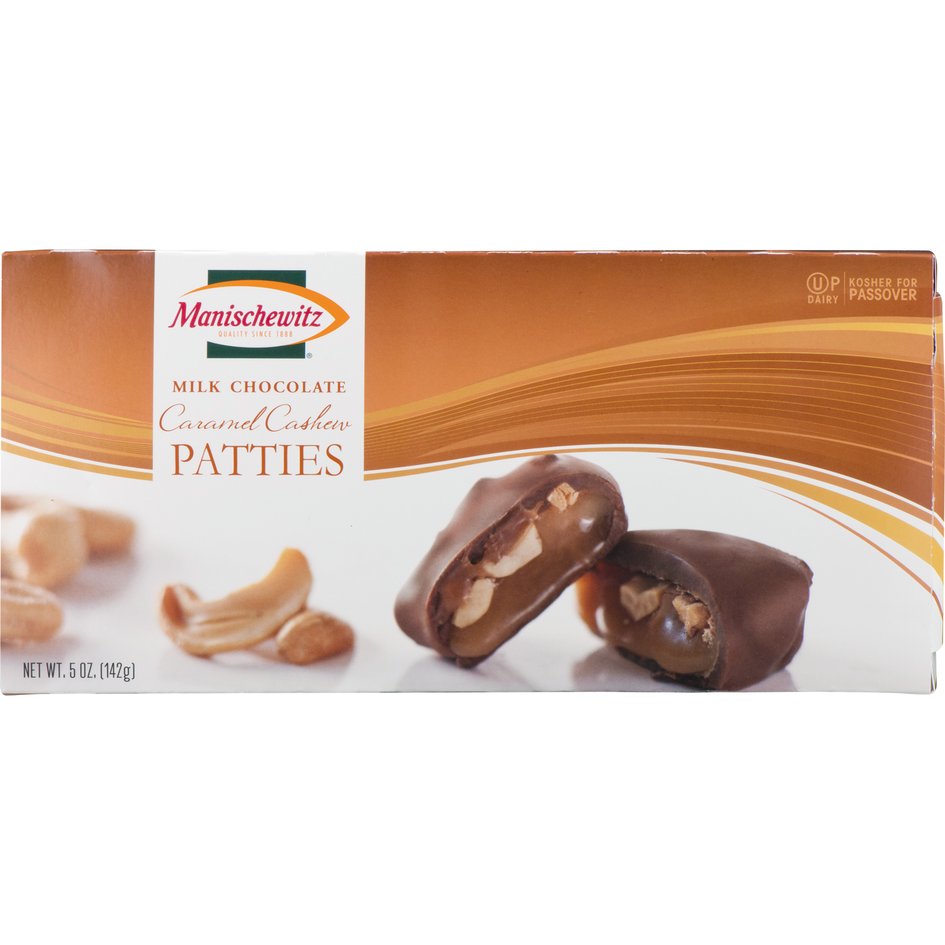 Manischewitz® Milk Chocolate Cashew Patties.