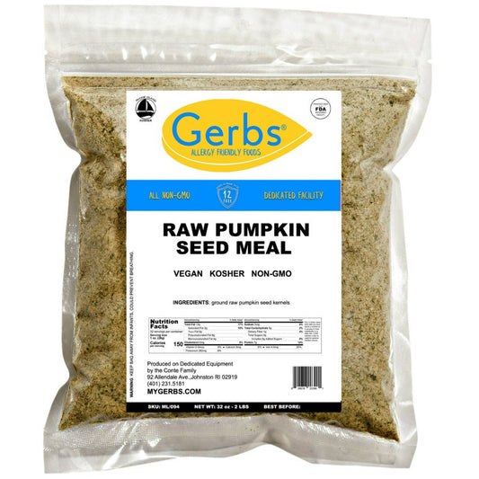 A TASTY & COMPLETE PROTEIN. Light nutty taste that blends well with everything. Naturally gluten-free it contains all essential amino acids, making it a complete protein source. Our non-GMO Pumpkin Seed Meal can be toasted to thicken stews; scattered over salads, cereal, or blend it into a smoothie. Mix with applesauce or yogurt or add it to most baked goods. Helps insomnia, the prostate and lowers cholesterol.