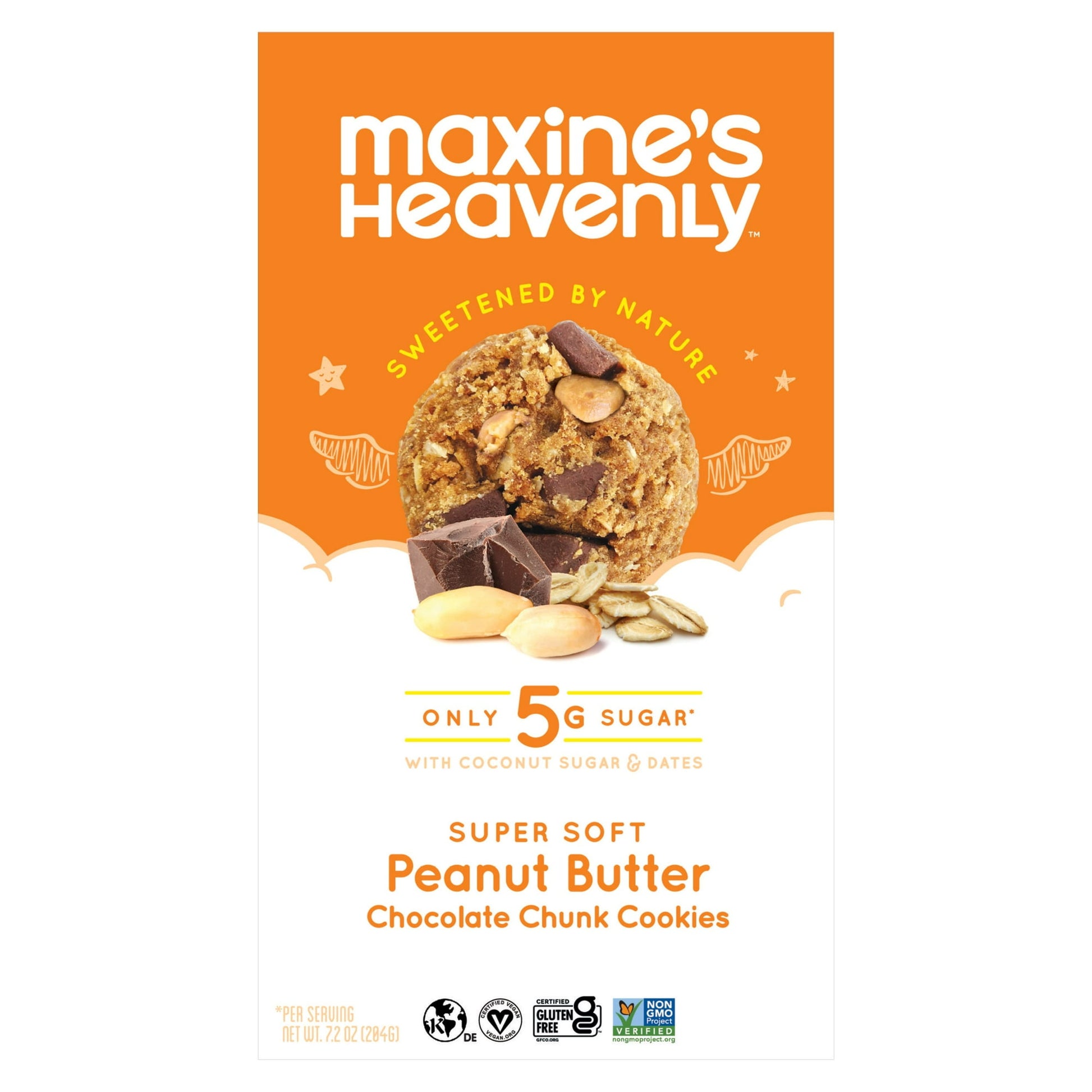 Maxine's Heavenly soft baked Peanut Butter Chocolate Chunk Cookies are delicious homemade style treats that are sweetened by nature. Our cookies are lightly sweetened with coconut sugar and dates. With notes of brown sugar and caramel, these naturally delicious sugars are a great alternative to highly refined sweeteners.