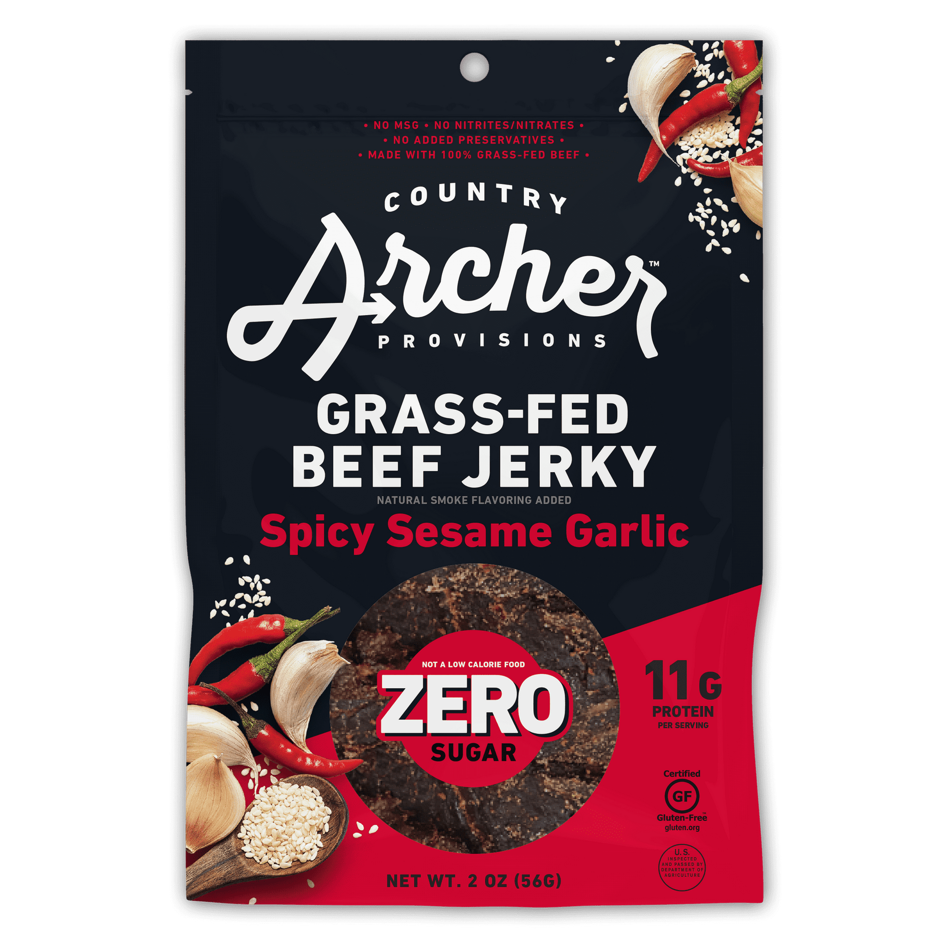 Country Archer introduces our Grass-FED, Grass-finished, KETO Certified, Soy Free, Gluten-Free, ZERO SUGAR Beef Jerky made with mostly Organic Ingredients that was created by New York chef, Will Horowitz, its healthy and delicious.