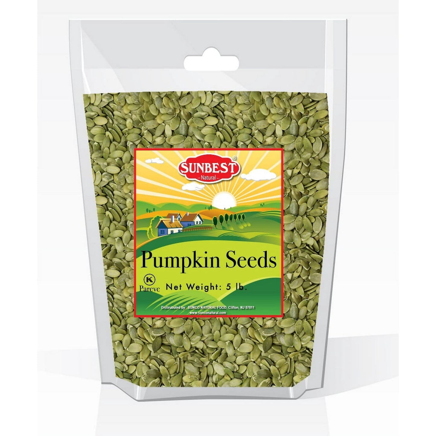 At Sunco & Frenchie, producing high quality products is one of our top priorities. We collect only the best ingredients from top quality producers around the world to give our customers only the best. We are only selling what we can eat in trust. SUNBEST Raw, No Shell Pumpkin Seeds in Resealable Bag, 5 Pounds