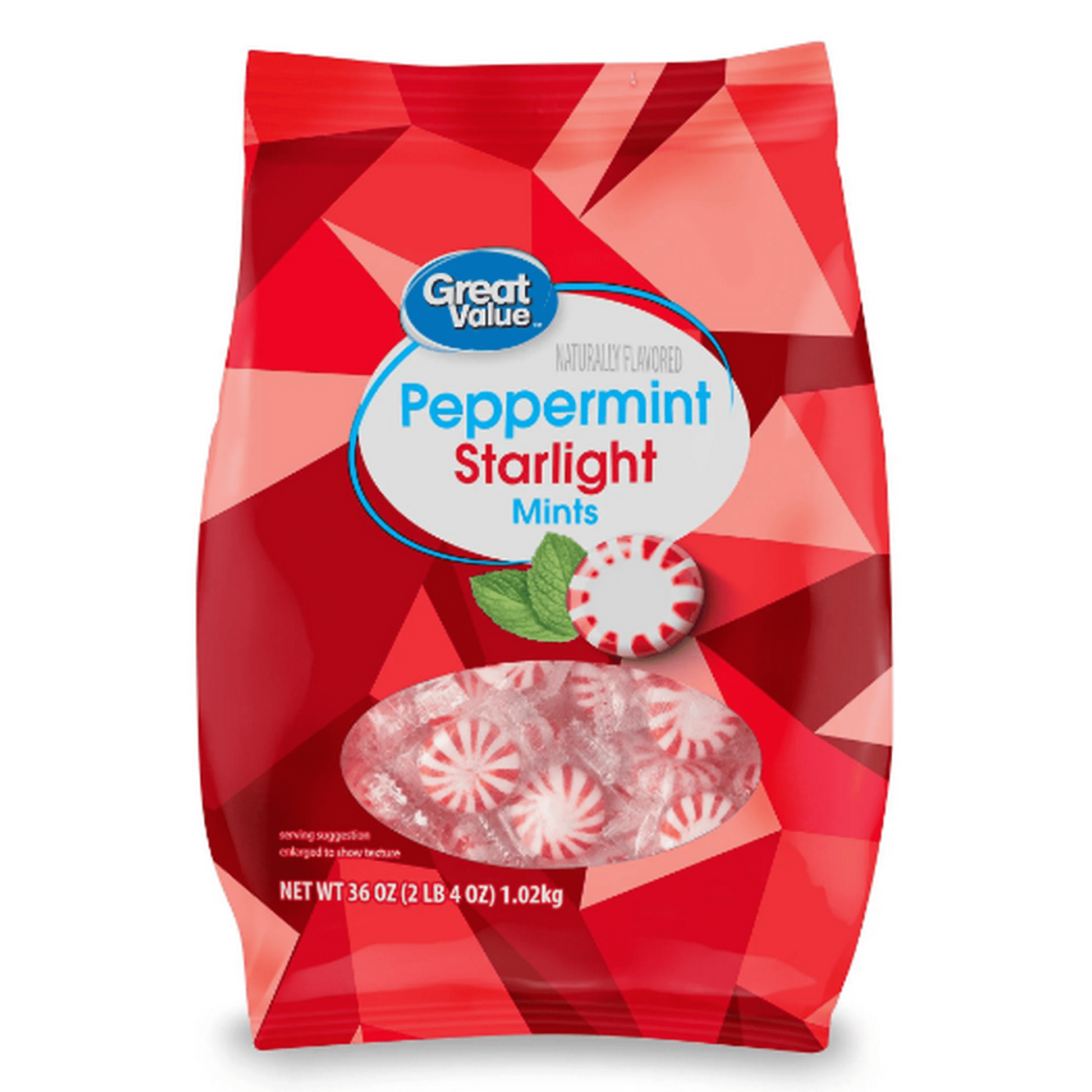 Great Value Peppermint Starlight Mints Hard Candy, 36 oz