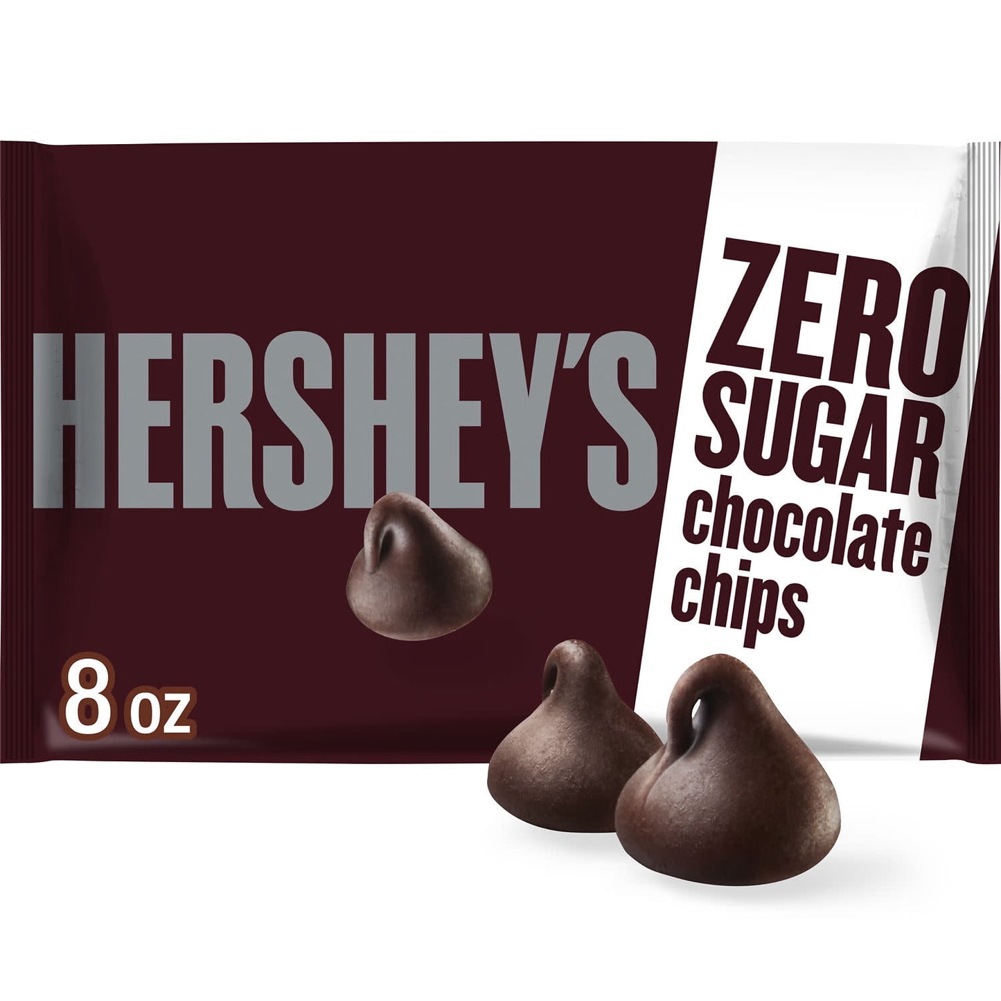 HERSHEY'S zero sugar chocolate baking chips deliver the classic HERSHEY'S chocolate flavor with no added sugar. They're easy to toss into all types of dessert mixes and tasty treats, no matter the occasion. Enjoy sweet HERSHEY'S chocolate flavor in anything you can whip up in the kitchen. Pour some morsels into your morning pancake batter, add them to your favorite brownie mix or cookie dough or savor a handful straight from the bag. You can even sweeten up your cake mixes, muffins, cookies and more. Gently