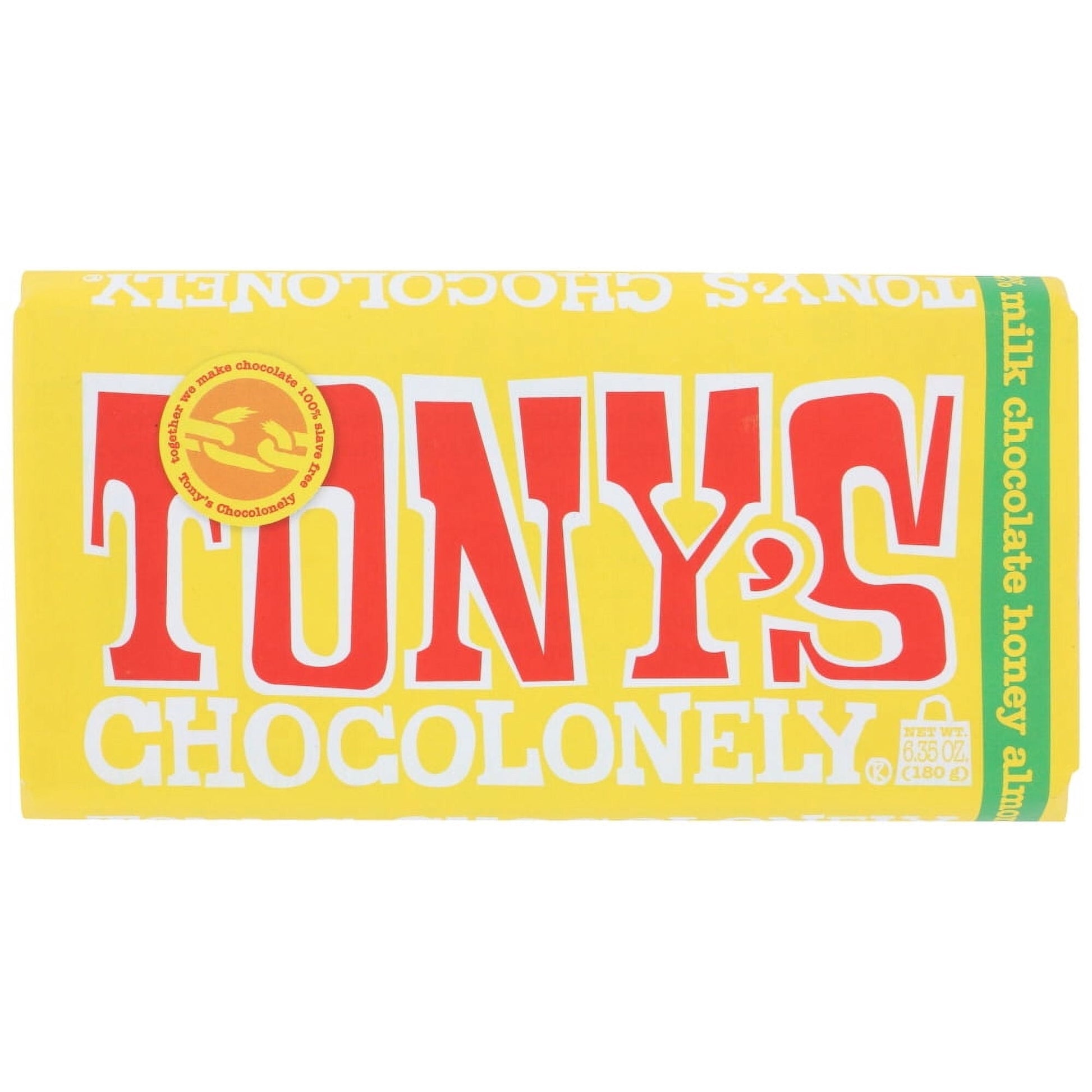 What's everyone buzzing about? It's our newest classic flavor,Â milk chocolate honey almond nougat. Creamy milk chocolate with bits of sticky, sweet nougat made from honey and almonds. We put it in bright yellow wrapping and voila.. we have ourselves a full rainbow! We're kind of nuts like that. Nougat the joke?