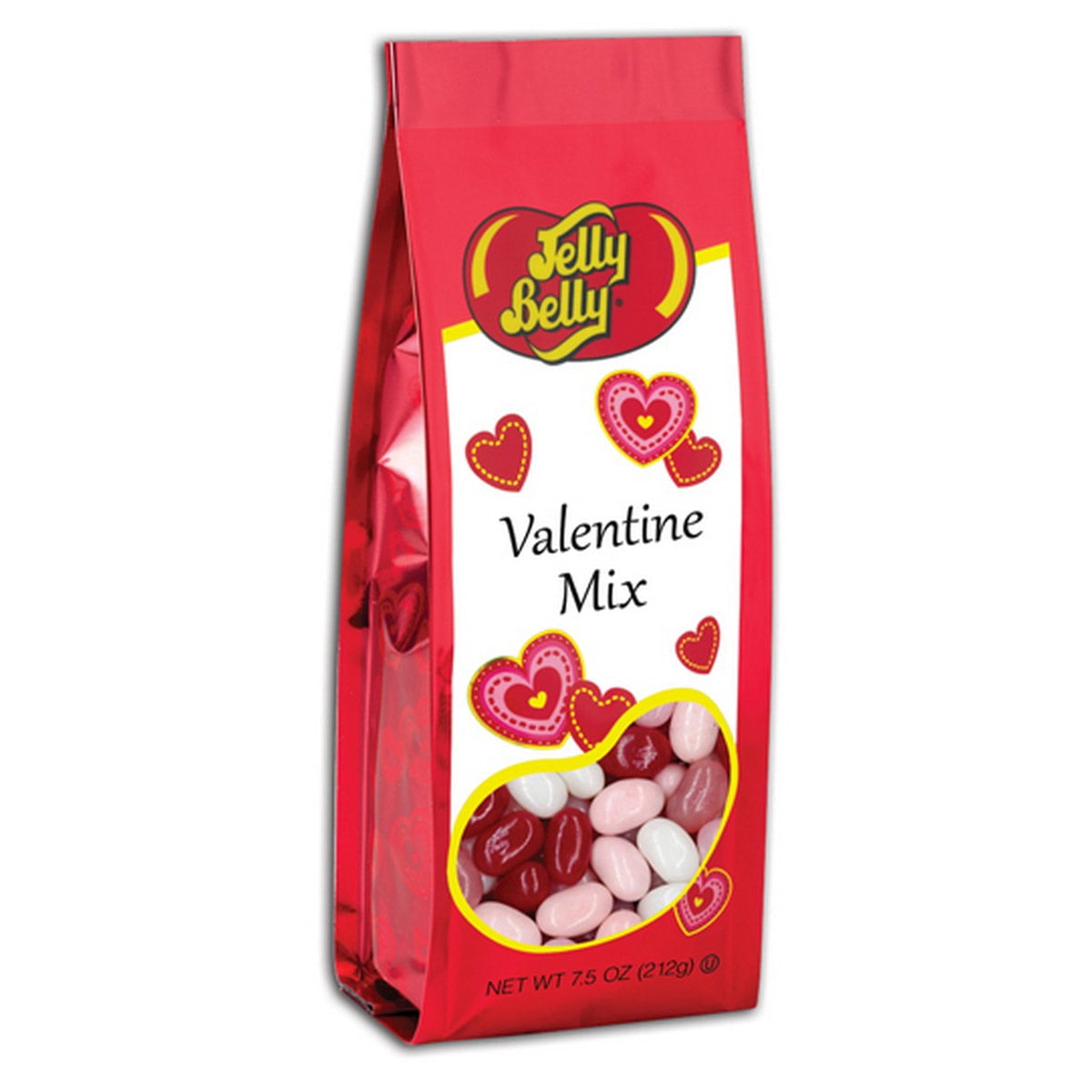 Valentine Mix from Jelly Belly. Great gift for Valentine's Day that contain the following flavors: Bubble Gum, Coconut, Cotton Candy, Strawberry Cheesecake, Very Cherry.