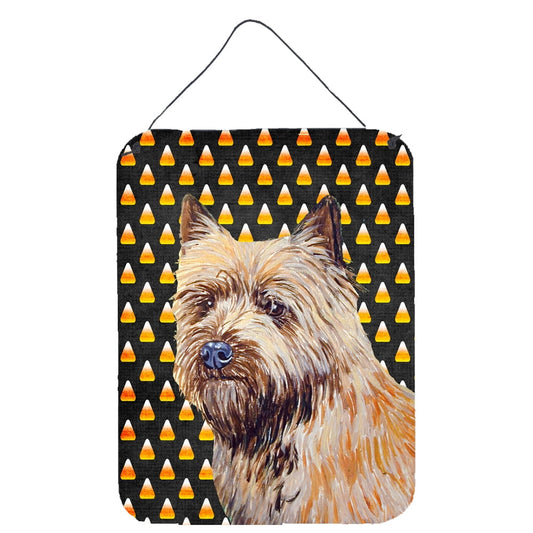 Carolines Treasures LH9061DS1216 Cairn Terrier Candy Corn Halloween Portrait Wall or Door Hanging Prints 12WX16H Wall or Door Hanging Prints featuring breed specific Cairn Terrier artwork from one of our artists or graphic designers. Celebrate the Halloween holiday with this Halloween decorative Metal Print. This Wall or Door Hanging Prints is from Carolines Treasures collection Candy Corn Halloween. Indoor or Outdoor Aluminum multicolor artwork prints will add a special touch to your kitchen bath front doo