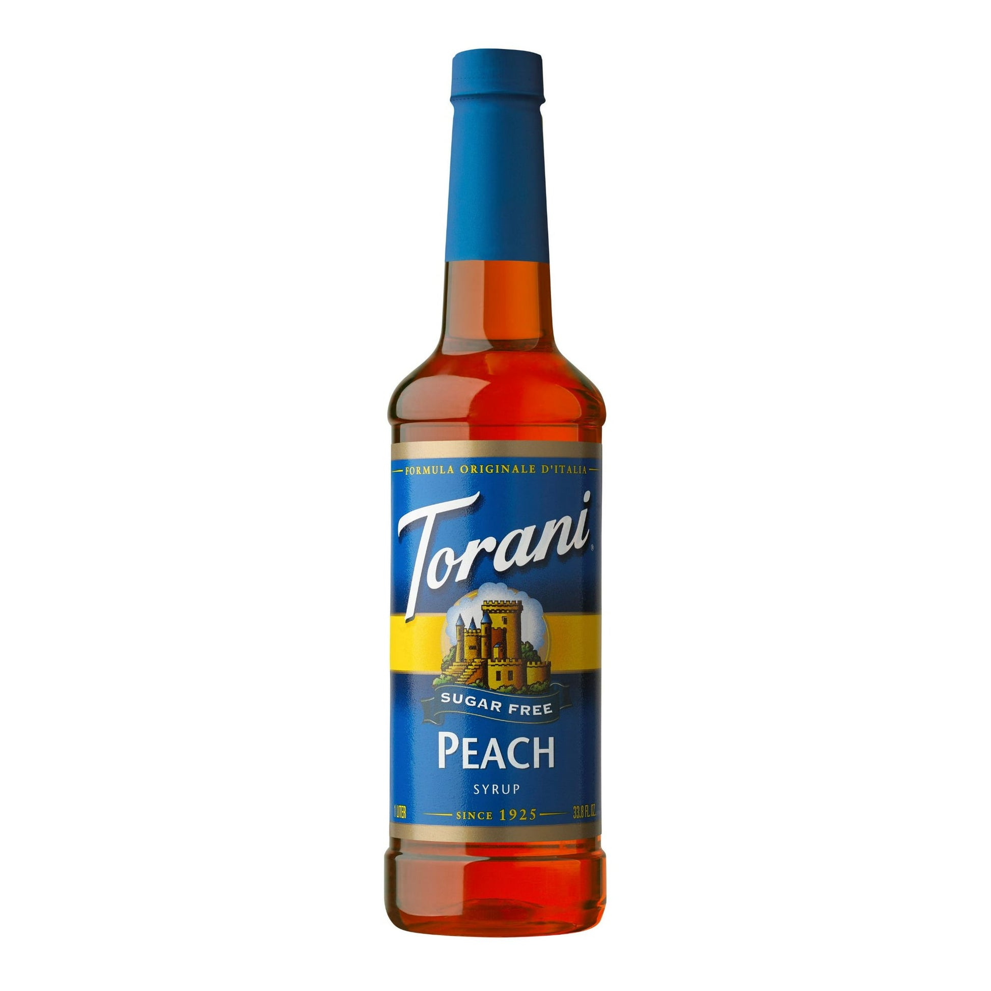 Torani Sugar Free Peach Flavoring Syrup, Tea Flavoring, Drink Mix, 25.4 oz With fresh, ripe peach aromatics and a flavor profile that’s peachier than before, you’ll love Torani Sugar Free Peach Syrup in iced teas, lemonades, energy drinks and Italian sodas. Revisit warm summer days with a refreshing glass of peach tea in hand, sweetened to perfection with flavor that packs a punch. Who knew summer could be so sweet, without the sugar? Now you can kick back and relax with sweet, delicious peach iced tea or l