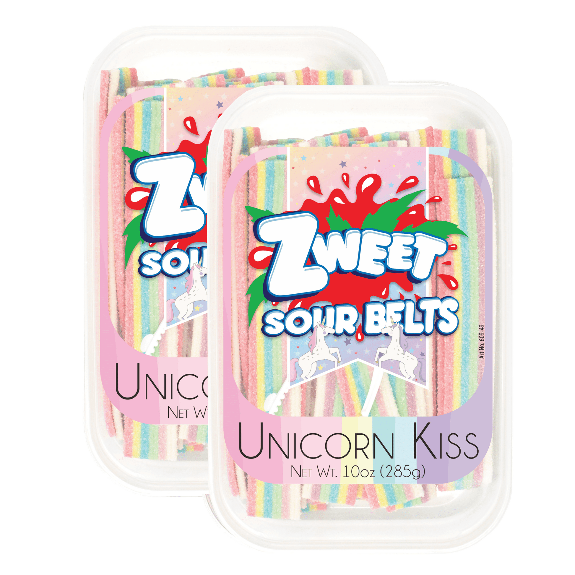 Zweet Unicorn Magic Sour Belts – The Chewy, Sour Delight You Can't Resist! Craving something extraordinary? The Zweet Unicorn Magic Sour Belts are your chewy ticket to sour paradise! With 'Chewy sour perfection' in every colorful strip, these 10-ounce tubs are waiting for you on Walmart.com. They're perfect for those who adore a good sour kick and love the convenience of a resealable tub. Share the fun and pass around the Zweet love, tongs included for a sticky-free, hassle-free snacking escapade!