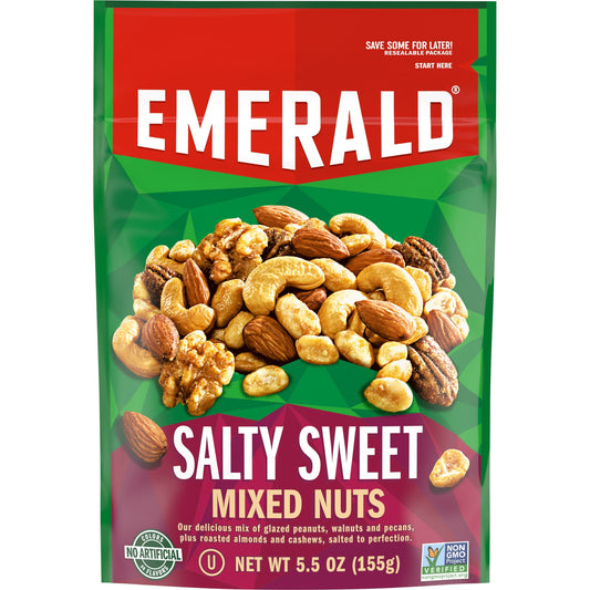 Salty and Sweet: your two best friends. They each want to visit. Why choose? Just say yes to sweet and salty temptation. The Nutologists at Emerald are working tirelessly to bring you the tastiest breakthroughs in the realm of nut experience.