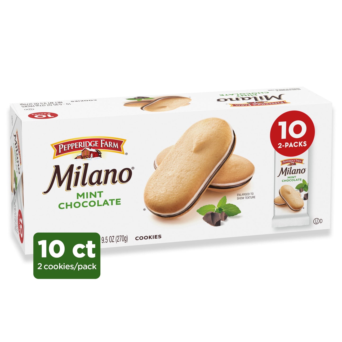 When you can't make yoga, when you have 10 minutes before getting the kids from school, when you just need a little me-time, Pepperidge Farm Milano Chocolate Mint Cookies are there for you. Delicate, sweet and oh, so indulgent, Milano cookies are that special treat your day needs - your me-time must-have. Pepperidge Farm Milano Mint Chocolate Cookies sandwich rich minty, dark chocolate between two crispy, baked cookies. Milano cookies combine delicious ingredients with the skill and care of creative bakers 