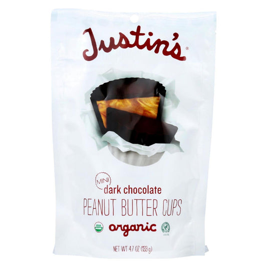 Justin's Mini Dark Chocolate Peanut Butter Cups Are Certified Usda Organic And Individually-Wrapped. We Use Naturally-Delicious Ingredients Like Organic Peanuts, Sustainably-Sourced Palm Oil And Rain Forest Alliance Certified Cocoa. Our Mini Peanut Butter Cups Come In One 4.7 Oz. Bag And Are Certified Gluten-Free.