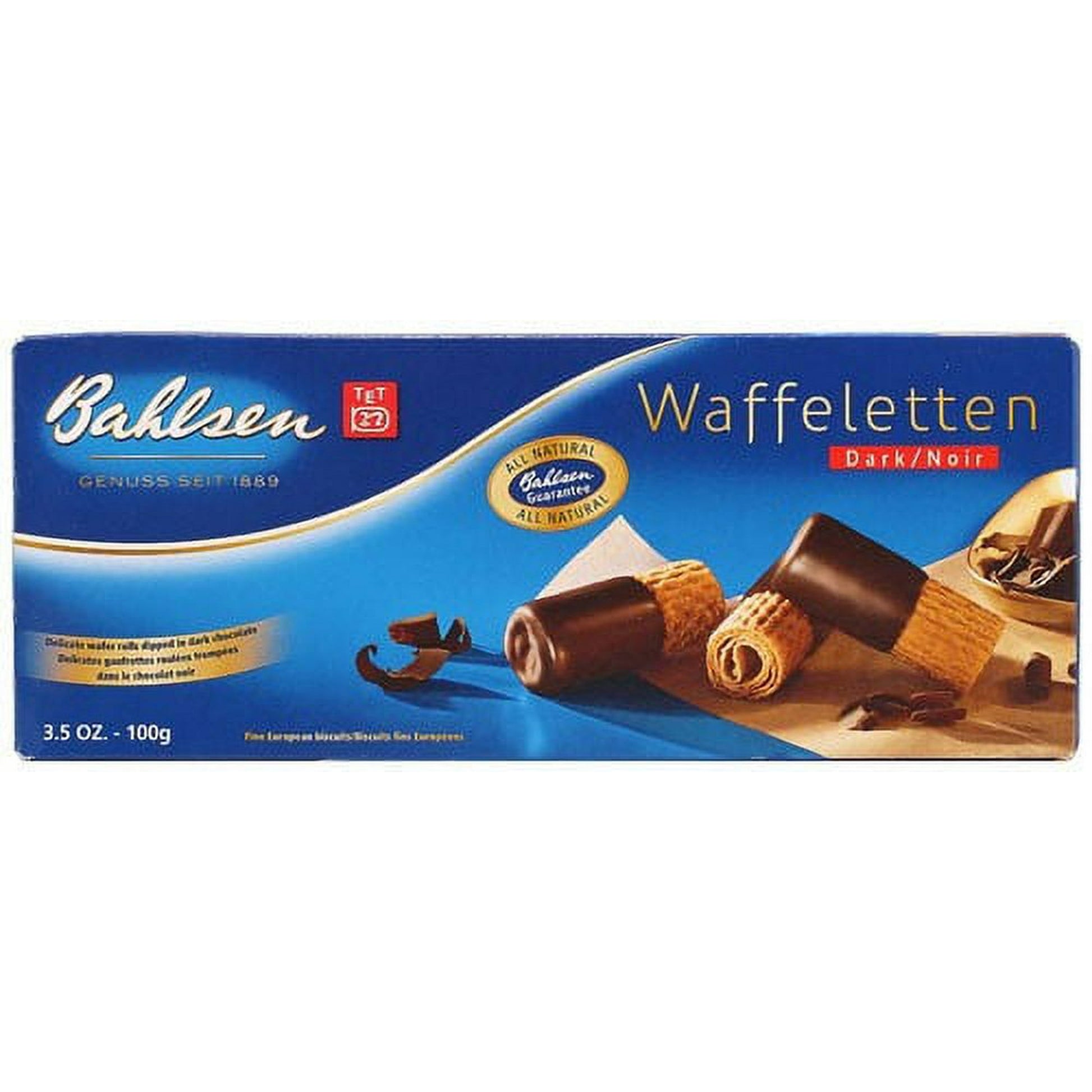 Delicate wafer rolls dipped in dark chocolateFine European BiscuitsAll Natural Directions Keep cool and dry. Disclaimer These statements have not been evaluated by the FDA. These products are not intended to diagnose, treat, cure, or prevent any disease.